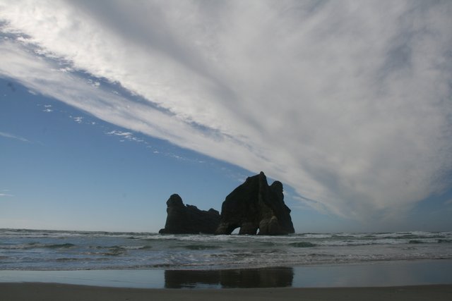 Wharariki Beach