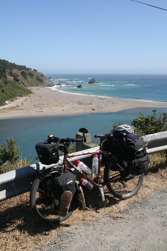 Cycle touring on the California coast