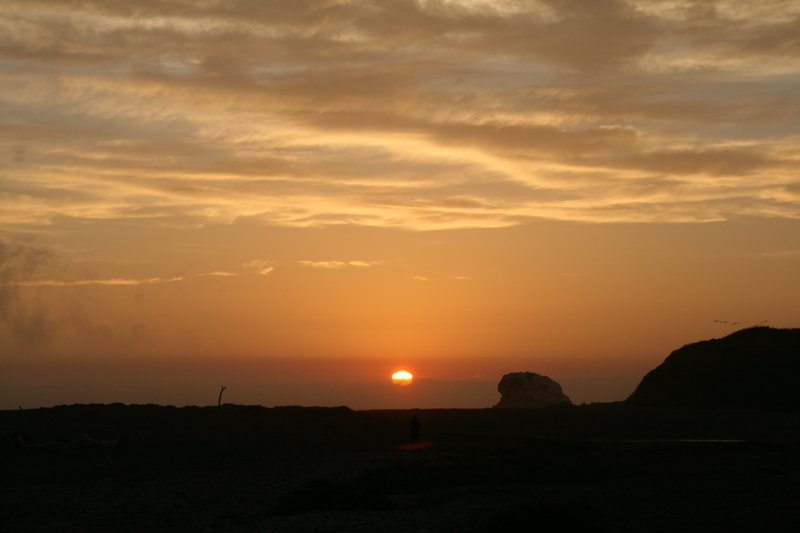 sunset at Hearst San Simeon State Park