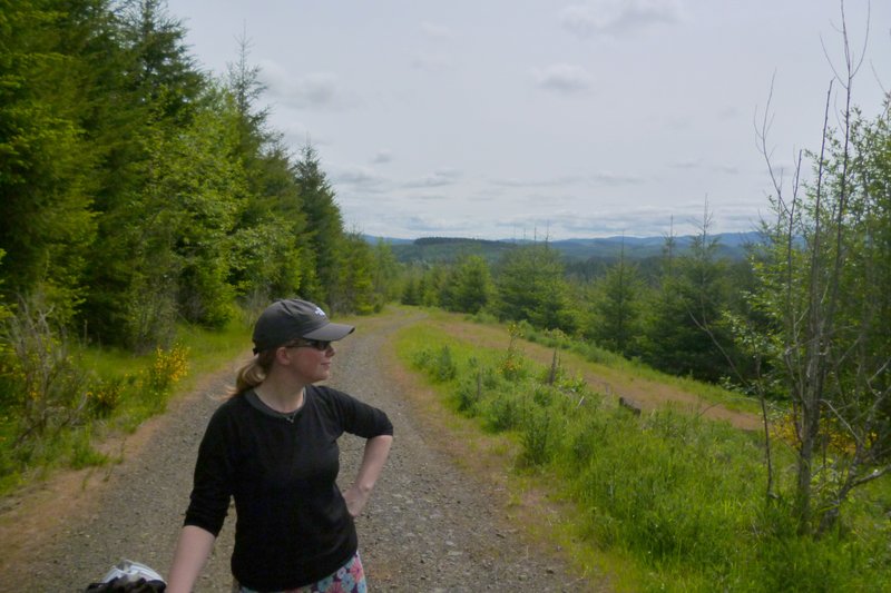 cycling in Clatsop State Forest