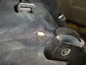 hole in ortlieb pannier