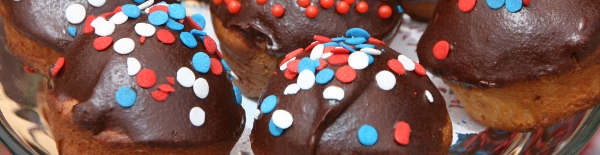 fourth july cup cake