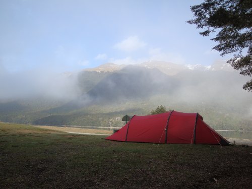 cycle touring in New Zealand, camping and wild camping on DoC sites