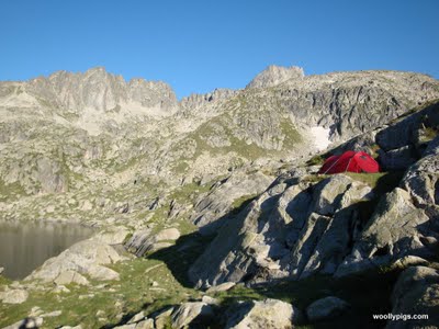 wild camping in france at 2400m