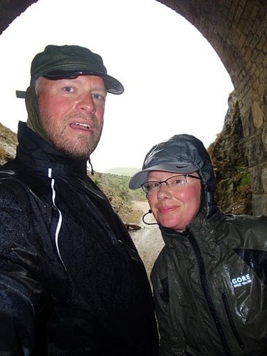 hiding in a tunnel on the otago rail trail