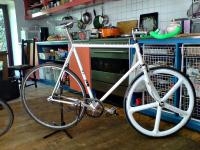 old ladypool bicycle new life as a fixie