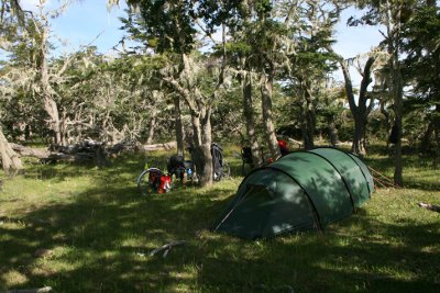 wild camping Argentina 