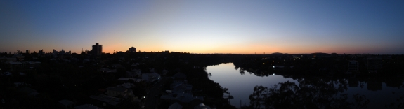 brisbane pano in the morning