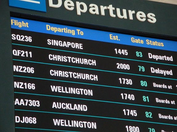 delayed flight at brisbane airport